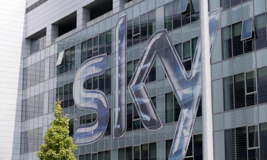 Headquarters of the Italian Sky television broadcaster in Milan