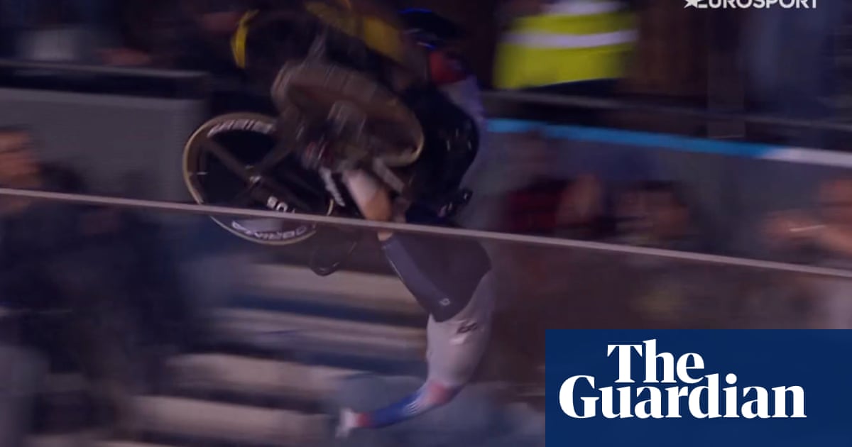 Team GB track cyclist Katy Marchant taken to hospital after dramatic crash