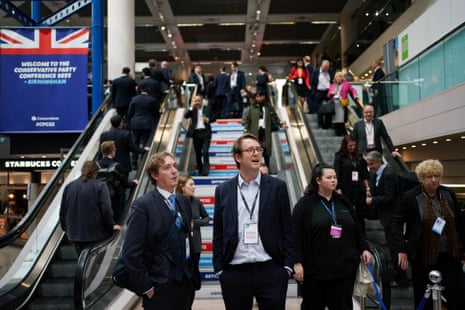Attendees at today's Conservative Party conference.