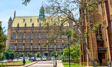 The main quadrangle building of the University of Sydney, Australia