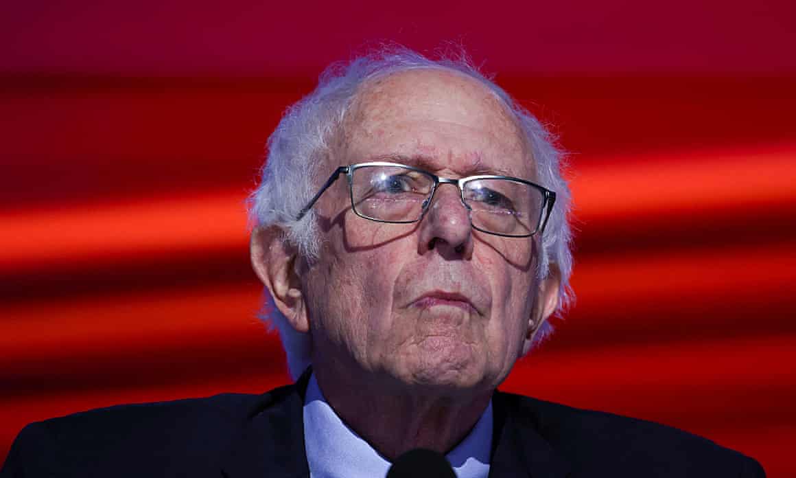 Bernie Sanders at the convention in Chicago in August.