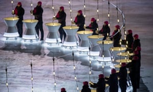 Performers at the ceremony.