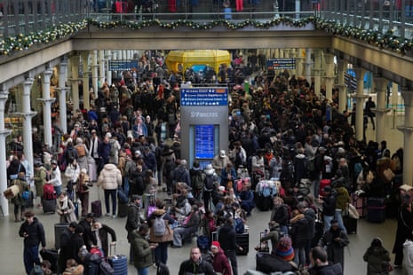 Passengers waiting after eurostar warned of delays and cancellations due to an overhead power issue in the Channel Tunnel