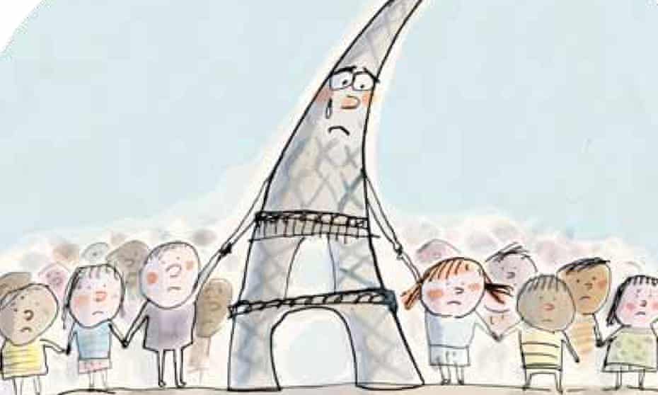 Eiffel Tower leaflet for schools about Paris terrorist attacks