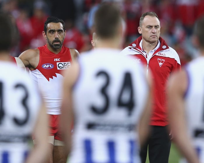 Former Swans coach regrets not doing more for Adam Goodes amid ‘diabolical’ treatment of AFL star — image supplied by The Guardian Sport's feed