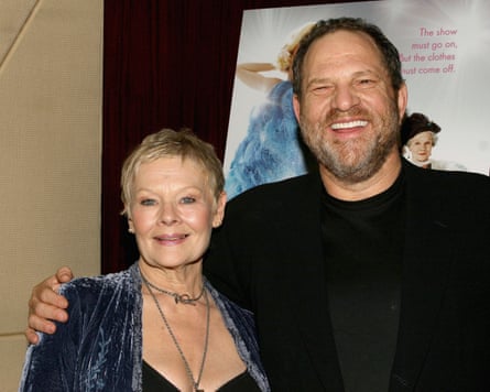 Judi Dench and Harvey Weinstein at a screening in New York in 2005