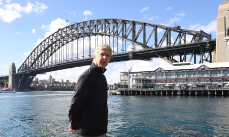 Arsène Wenger takes a stroll in Sydney, where Arsenal are kicking off their pre-season preparations. 