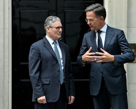 Keir Starmer (left) with Mark Rutte in Downing Street.
