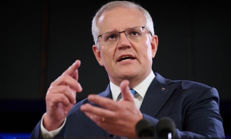 Scott Morrison addresses the National Press Club on Tuesday