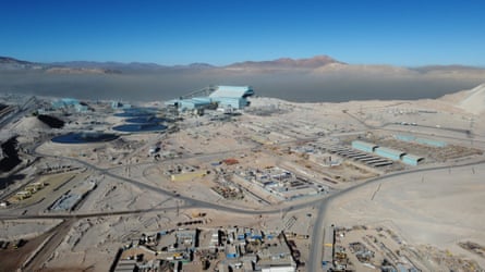 A complex of buildings in the desert