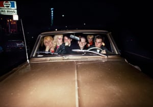 Friends in a gold car, 1978