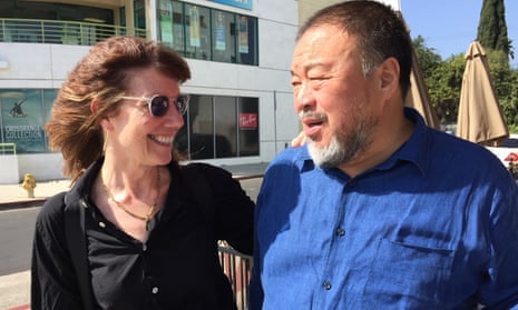 Diane Weyermann with Ai Weiwei. ‘She expressed strong support for my works  and introduced me to film festivals and distributors.’