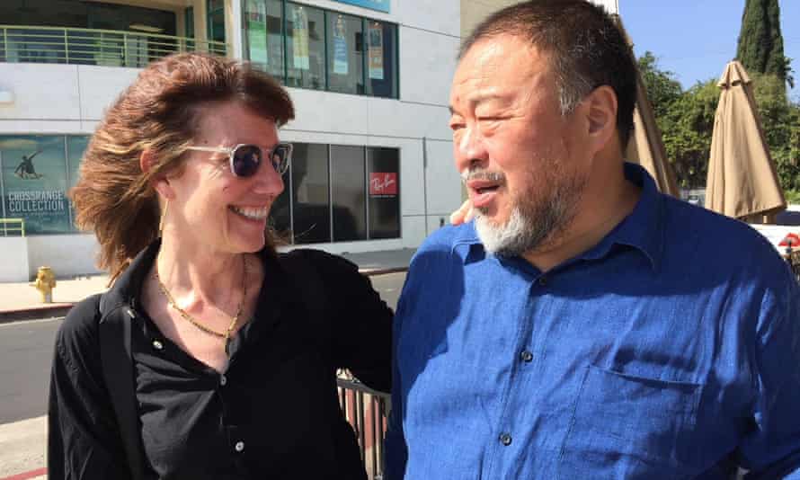 Diane Weyermann with Ai Weiwei