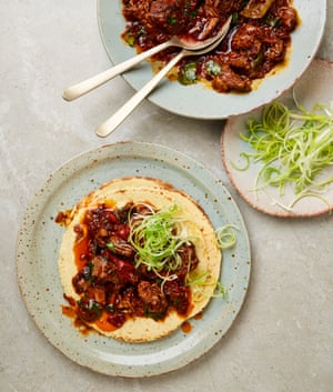 Yotam Ottolenghi’s pulled lamb with orange and spices