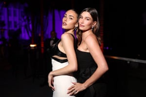 Madison Beer and Hailey Bieber at VF