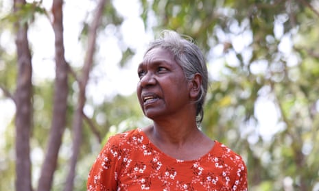 Merrkiyawuy Ganambarr-Stubbs at the Garma festival in in 2022.