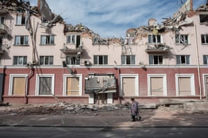 Damaged Hotel Ukraine