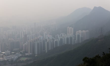 Kowloon buildings in polluted air