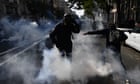 French police use teargas at gilets jaunes protest in Paris