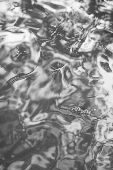 A detail of the ripples in the water’s surface