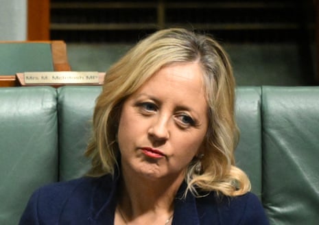 Liberal MP Melissa McIntosh in QT today