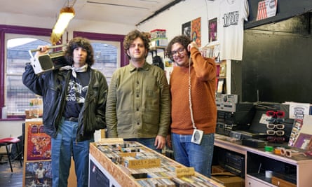 From left: Giorgio Carbone, Borja Regueira and Alex Tadros of Mars Tapes – ‘the last cassette shop in the UK’.