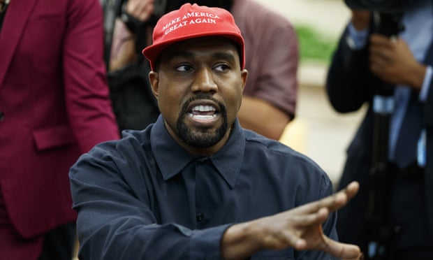 Kanye West pictured in the Oval Office on 11 October.