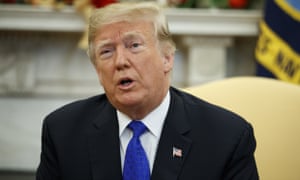 Donald Trump in the Oval Office at the White House on 11 December.