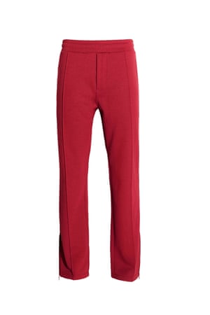 Red trackpants