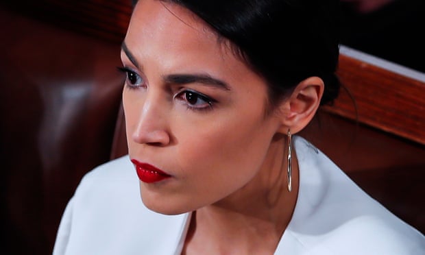 Alexandria Ocasio-Cortez, Democratic representative for the Bronx and Queens in New York, found herself ‘in the middle of of a narrative around access and power’. Photograph: EPA/Erik S Lesser