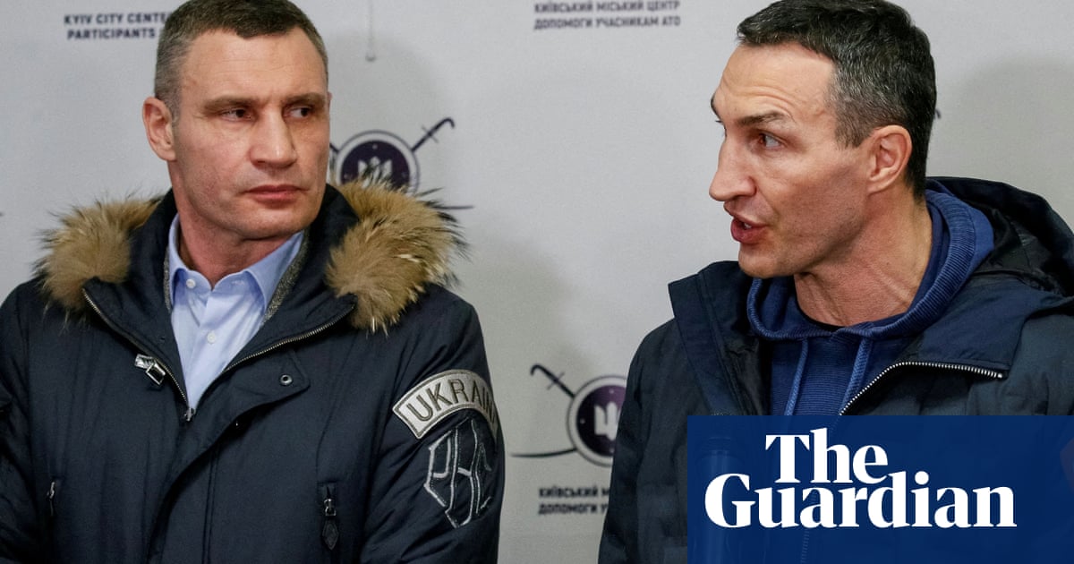Klitschko brothers, former heavyweight boxing champions, to take up arms for Ukraine