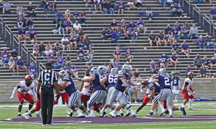 College football games were played in front of sparse crowds for much of this season