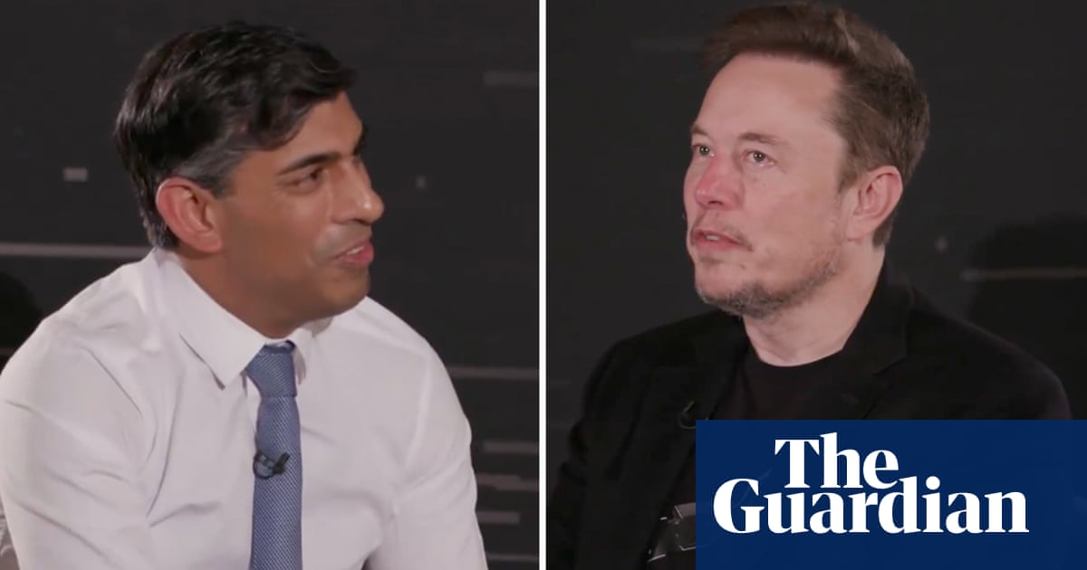 ‘The most disruptive force in history’: Rishi Sunak and Elon Musk discuss the future of AI – video – The Guardian