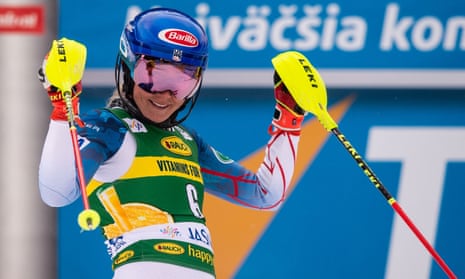 Mikaela Shiffrin catches rival Petra Vlhova for 45th World Cup slalom ...