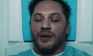 Fiendishly determined … Tom Hardy in the Venom trailer.