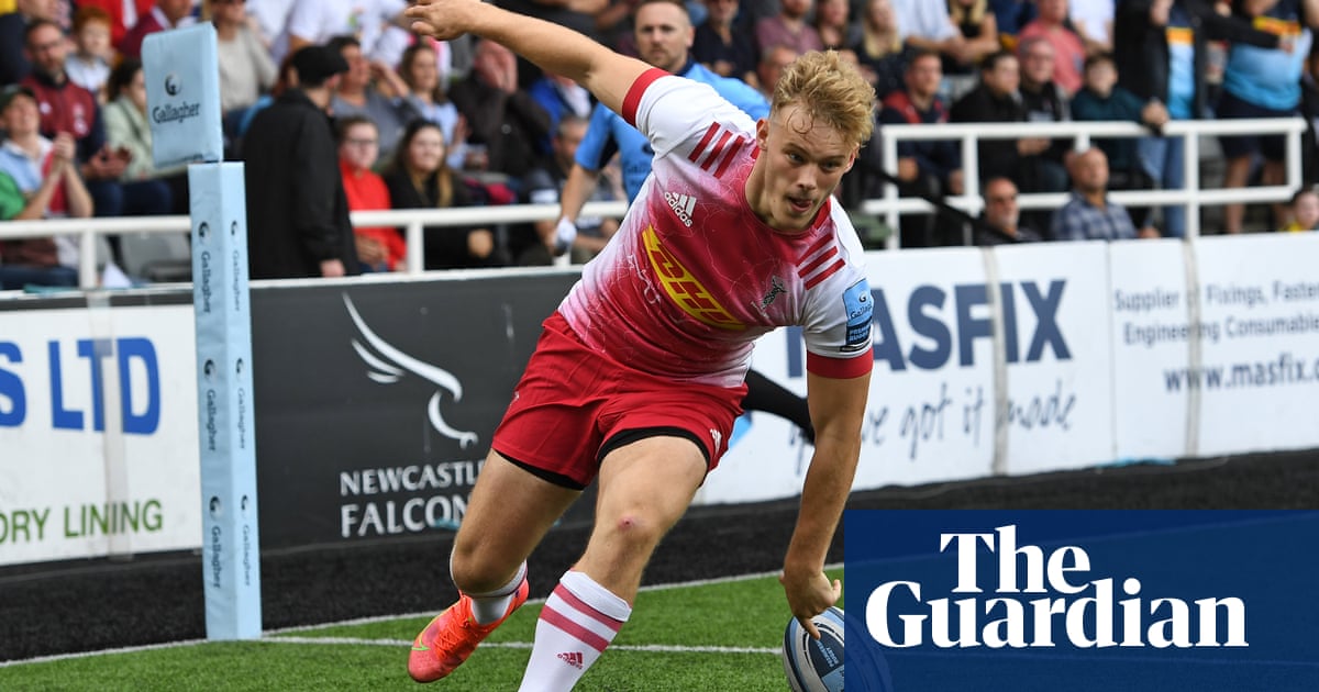 Louis Lynagh double leads champions Harlequins to opening win at Newcastle