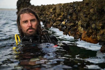 Marine scientist Stefan Andrews at the Port Hughes Jetty on the Yorke Peninsula