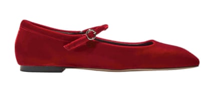 Red mary janes