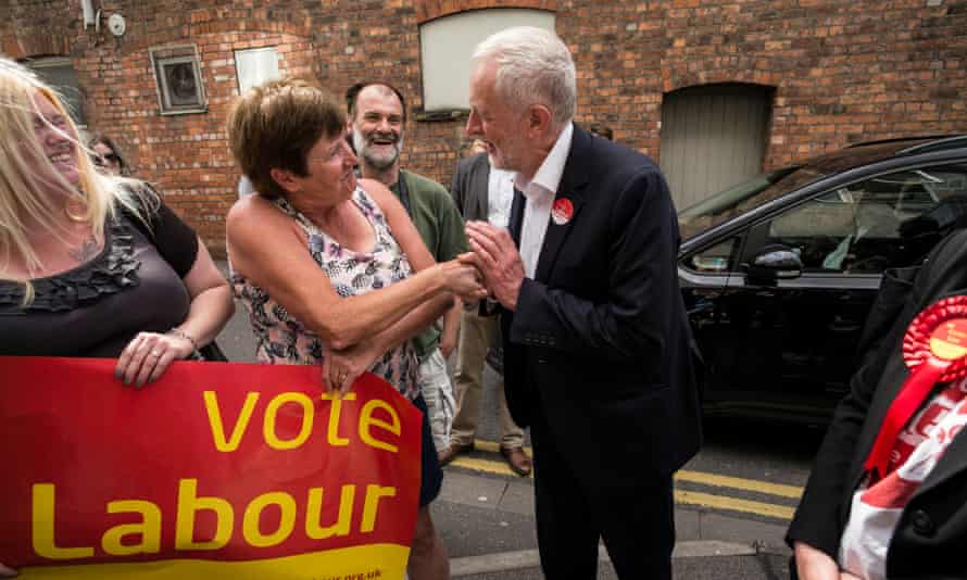 Jeremy Corbyn campaigning in Lincoln, June 2017.
