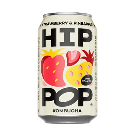 Hip Pop Strawberry & Pineapple Kombucha