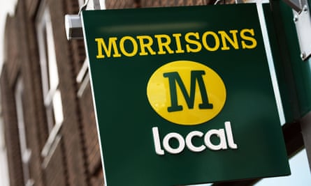 A sign for a Morrisons Local supermarket.