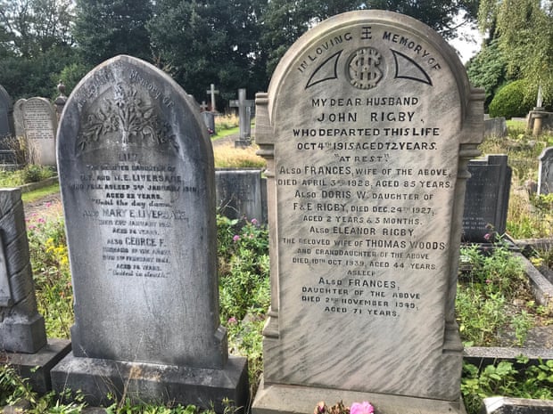The headstone of Eleanor Rigby in the cemetery of St. Peter’s Church, Woolton.