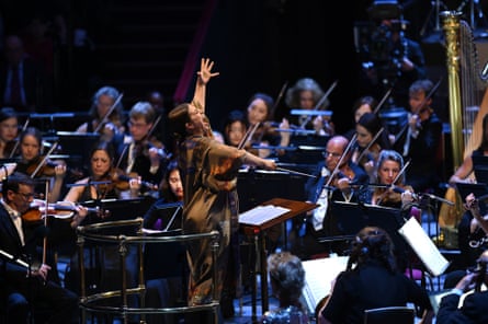 Dalia Stasevska conducts the BBC Symphony Orchestra on the First Night.