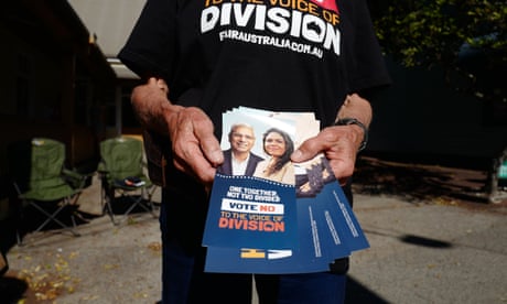 No campaigner handing out pamphlets