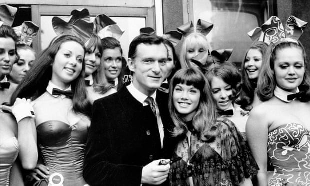 Hugh Hefner at the Playboy club, London, in 1969.