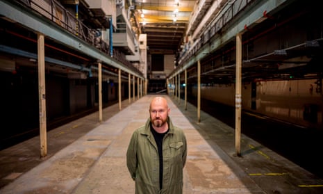 Simeon Aldred, co-founder and co-owner of Printworks nightclub and events venue, poses for a picture at Printworks club in south London.