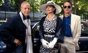 Franco Zeffirelli, Fanny Ardant and Jeremy Irons during filming of Callas Forever (2002).