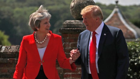 Key moments from Trump and May's joint press conference – video 