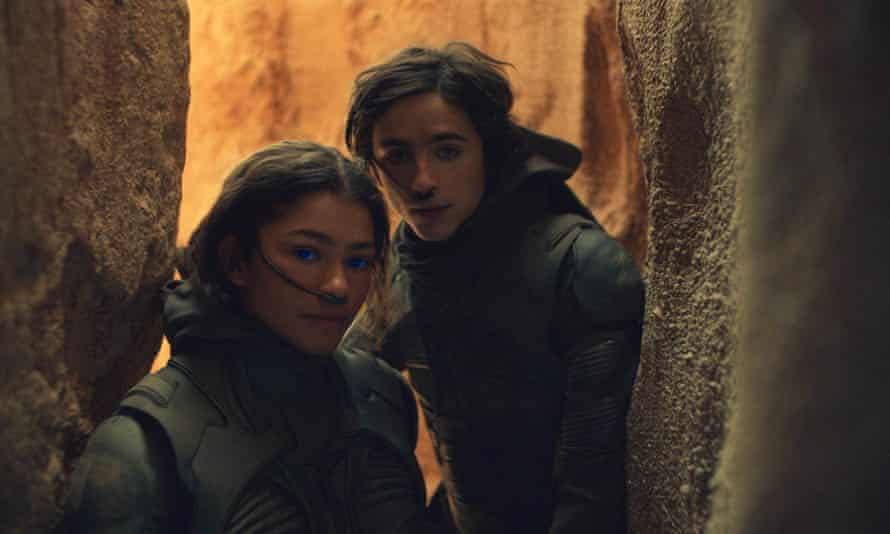 Zendaya and Timothee Chalamet in Dune