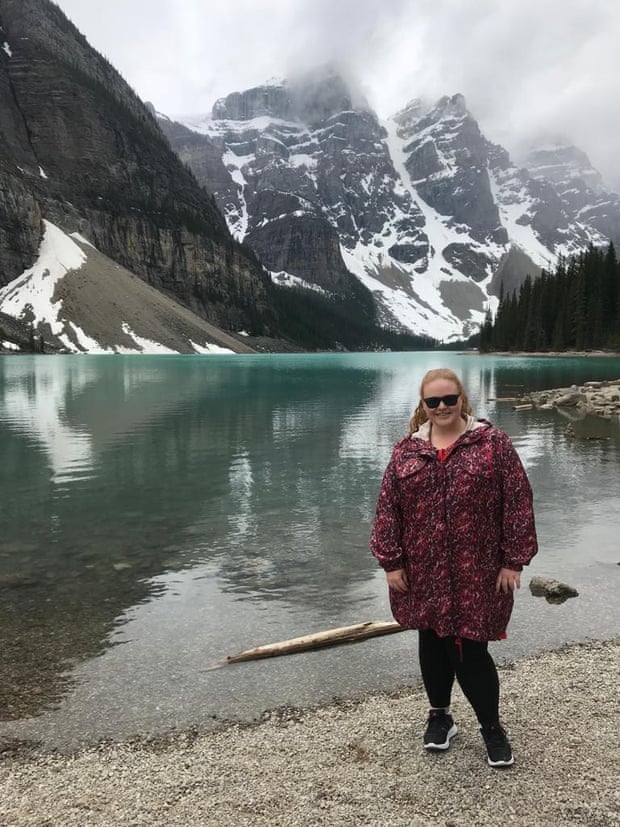 Holly-Jade Johnston on holiday in Banff, Canada.